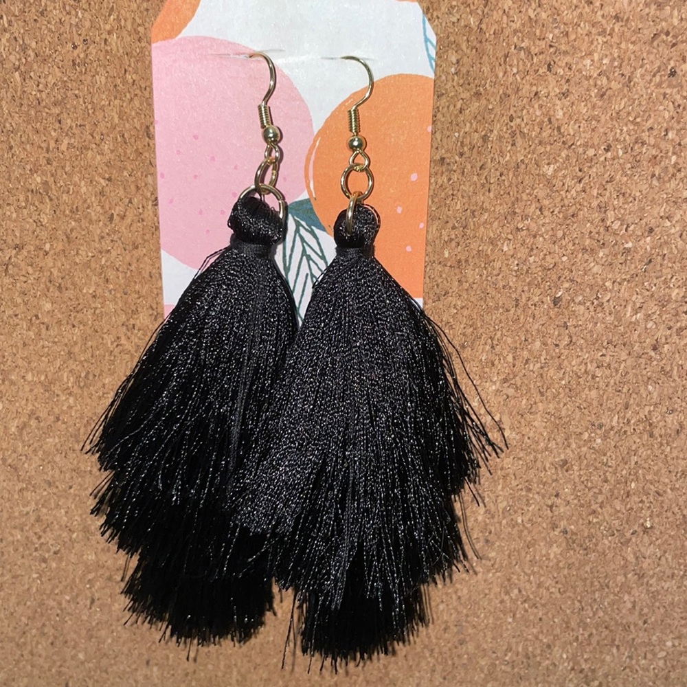 Handmade boutique tassel earrings